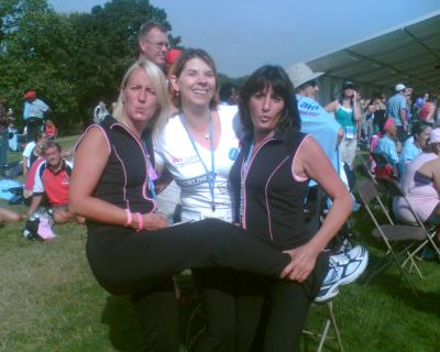 Me on the right with Jackie and Caroline my walking pals